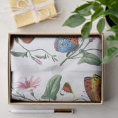 Papier Mousseline Papillon jaune Matin Gloire Fleur Découpage (Cadeau)