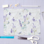 Papier Mousseline Papillon lavande (Artisanat)