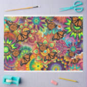 Papier Mousseline papillon monarque (Artisanat)