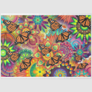 Papier Mousseline papillon monarque