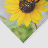 Papier Mousseline Papillon monarque et tournesol (Détail)