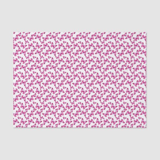 Papier Mousseline Papillon Motif Plutôt rose violet (Recto)