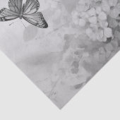 Papier Mousseline Papillon noir et blanc (Détail)