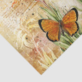 Papier Mousseline Papillon orange vintage (Détail)