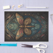 Papier Mousseline Papillon orné dans des teintes muettes (Artisanat)