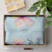 Papier Mousseline Papillon rose délicat dans les couleurs pastel arc (Cadeau)