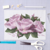 Papier Mousseline Papillon Rose Lavande Peint Blanc (Artisanat)