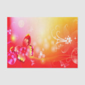 Papier Mousseline Papillon rouge (Recto)