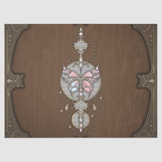 Papier Mousseline Papillon stylisé (Recto)