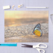 Papier Mousseline Papillon sur la plage (Artisanat)