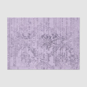 Papier Mousseline Papillon vintage pourpre