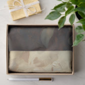 Papier Mousseline Papillon violet Rose Bush Peinture Découpage (Cadeau)