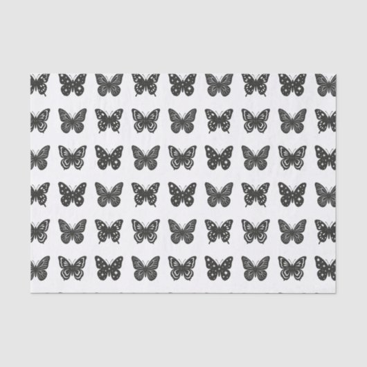 Papier Mousseline Papillons (Recto)