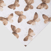 Papier Mousseline Papillons à crème Brown Tan Anniversaire (Détail)
