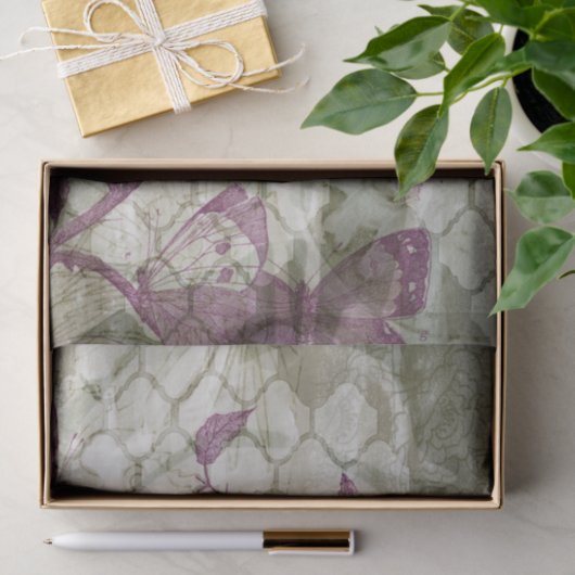 Papier Mousseline Papillons arabes III (Cadeau)