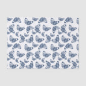 Papier Mousseline Papillons bleus (Recto)