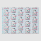 Papier Mousseline Papillons Capricieux dans un Motif de Pot (Recto)