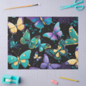 Papier Mousseline Papillons colorés (Artisanat)