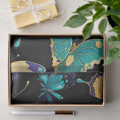 Papier Mousseline Papillons colorés (Cadeau)