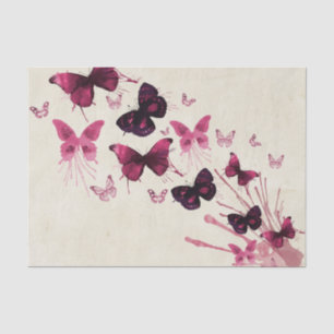 Papier Mousseline Papillons dans l'aquarelle
