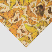 Papier Mousseline Papillons d'automne de Flutterby jaune-orange (Détail)