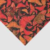 Papier Mousseline Papillons d'automne de Flutterby sur le noir (Détail)