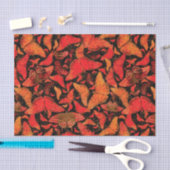 Papier Mousseline Papillons d'automne de Flutterby sur le noir (Artisanat)