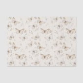 Papier Mousseline Papillons de beurre chic pour anniversaire (Recto)