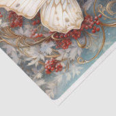 Papier Mousseline Papillons de Noël 4 carrés (Détail)