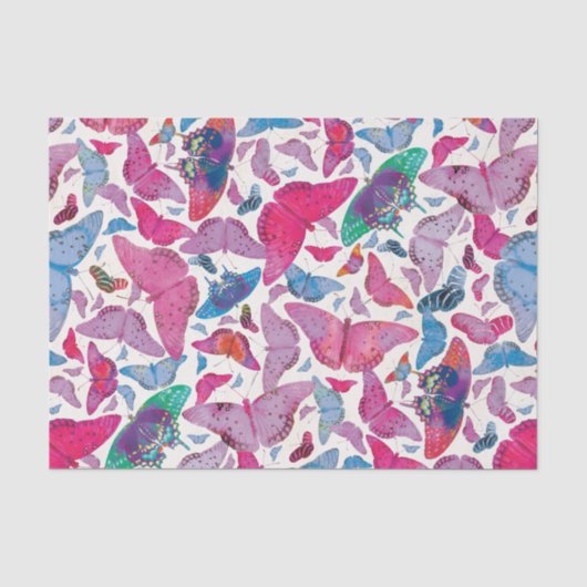 Papier Mousseline Papillons de ressort de Flutterby (Recto)