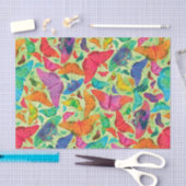 Papier Mousseline Papillons d'été de Flutterby sur le vert (Artisanat)