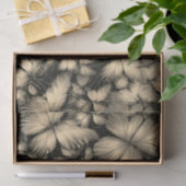 Papier Mousseline Papillons d'or (Cadeau)