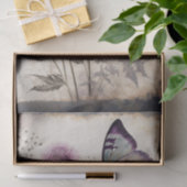 Papier Mousseline Papillons et chardons (Cadeau)