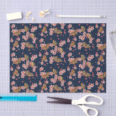 Papier Mousseline Papillons et Cherry Blossom Douches Dusky Blue (Artisanat)