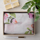 Papier Mousseline Papillons et décantation à grains floraux (Cadeau)