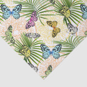 Papier Mousseline Papillons Et Fleurs (Détail)