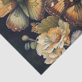 Papier Mousseline Papillons et fleurs (Détail)