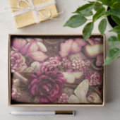 Papier Mousseline Papillons Et Roses De Collage Décoratifs (Cadeau)