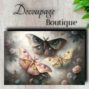 Papier Mousseline Papillons Éthérés en Découpage