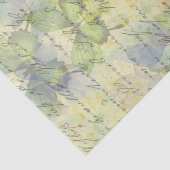 Papier Mousseline Papillons Floral Vieux manuscrit Découpage (Détail)