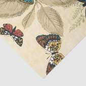 Papier Mousseline Papillons glissant au-dessus du feuille (Détail)