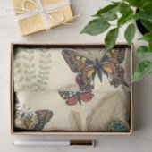 Papier Mousseline Papillons glissant au-dessus du feuille (Cadeau)