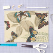 Papier Mousseline Papillons glissant au-dessus du feuille (Artisanat)