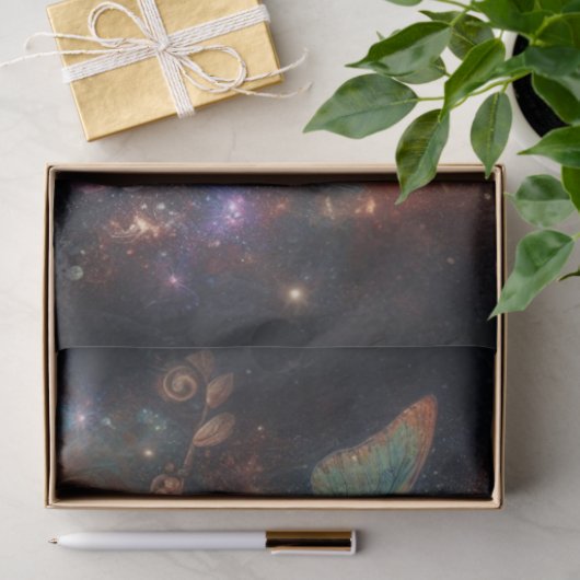 Papier Mousseline Papillons Imaginaire Steampunk Decoupage (Cadeau)