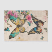 Papier Mousseline Papillons Multimédia Collage Ephémère Découpage (Recto)