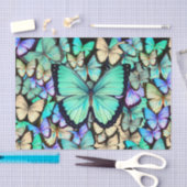 Papier Mousseline Papillons Pastel Découpage (Artisanat)