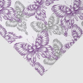 Papier Mousseline Papillons pourpres (Détail)