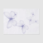 Papier Mousseline Papillons pourpres presque translucides (Recto)