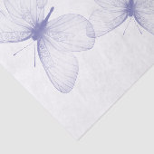 Papier Mousseline Papillons pourpres presque translucides (Détail)
