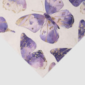 Papier Mousseline Papillons Purple Gold Anniversaire (Détail)